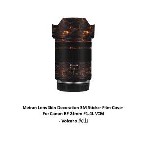 Lens Skin Decoration 3M Sticker Film Cover For Canon RF 24mm F1.4L VCM - Volcano