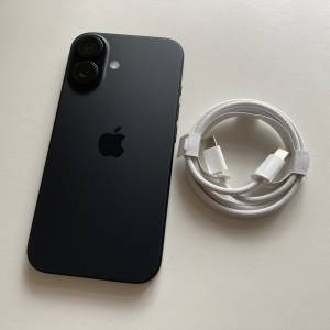 全新 iPhone 16 plus 128gb eSim+實體sim 黑色 無鎖 原裝無拆 英/澳/日/歐版 一年 ...