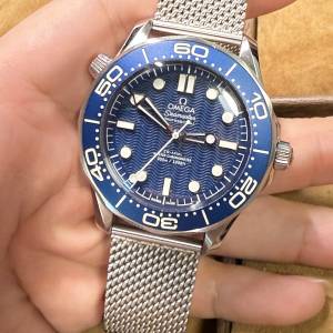 Seamaster 007新款藍圈藍面 vs廠