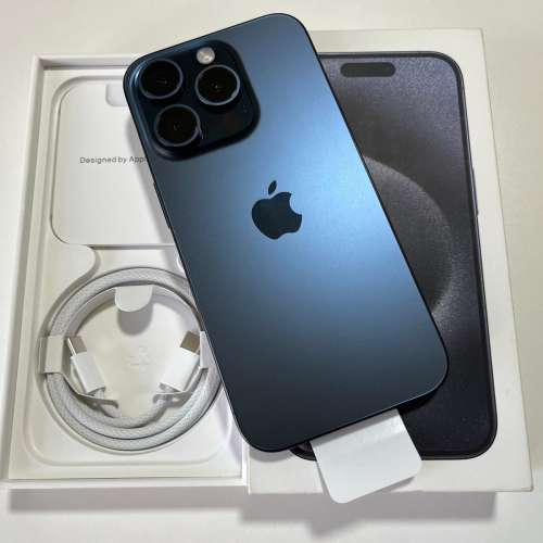全新未激活 iPhone 15 pro 128gb eSim+實體sim 黑/藍色 無鎖 原裝無拆 英/澳/日/歐...