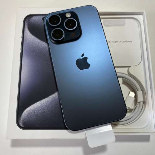 全新 iPhone 15 pro max 1tb eSim+實體sim 藍色 無鎖 原裝無拆 英/澳/日/歐版 not 1...