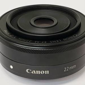Canon EF-M 22mm f2 STM (M 系列相機 用 高速 STM 摩打 自動對焦 輕巧餅鏡) - 95% N...