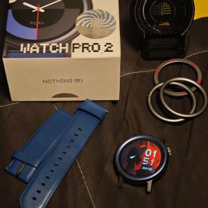85%新 CMF by Nothing Watch Pro 2 行貨保養至2025年8月 深藍色皮錶帶款 智能手錶 ...