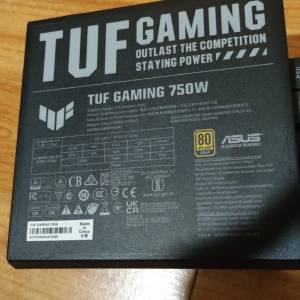 ASUS TUF GAMING 750G 80Plus 750W Gold PSU 保養至2033年7月