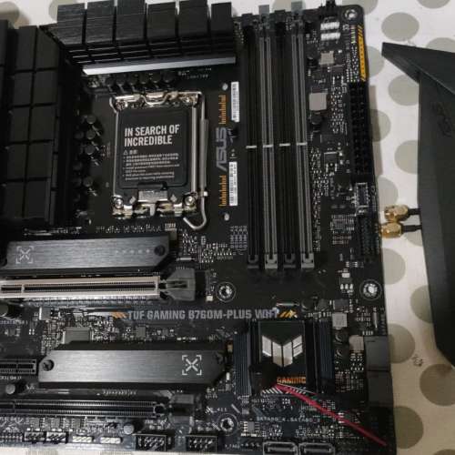 ASUS TUF GAMING B760M-PLUS WIFI (DDR5)Micro-ATX主版 (正版Window10Home) Socket...