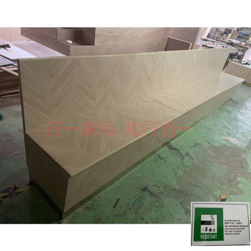 富美家胶板梳化，储物梳化卡位，香港简餐店长条梳化订造，可上门度尺