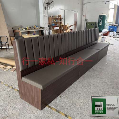 西餐厅转角卡位梳化，欧式梳化，带储物梳化卡位内地厂家