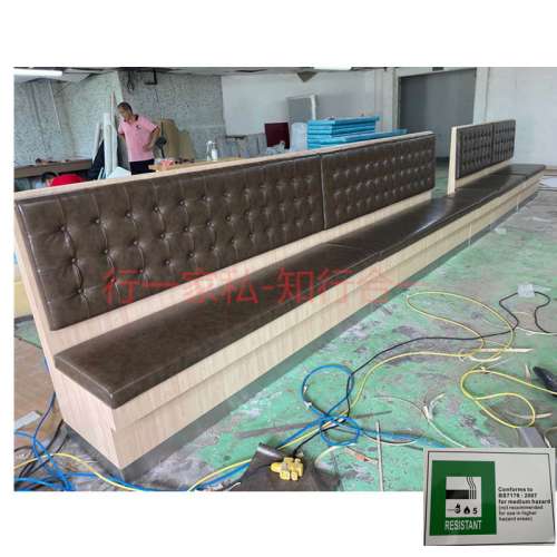 大围咖啡厅卡位梳化，7176防火梳化卡位，食肆卡位梳化一手厂家，支持订造