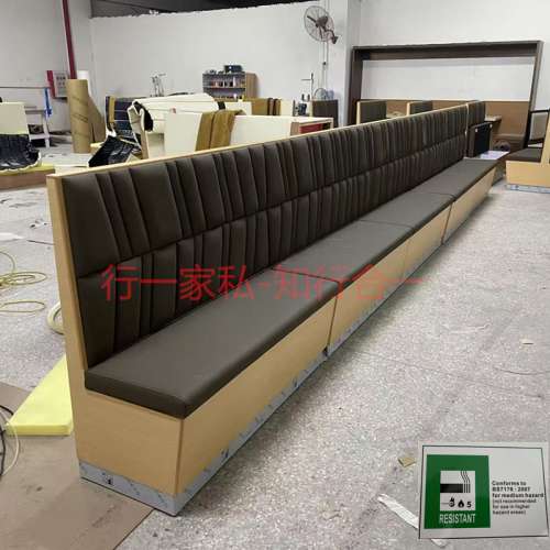 香港粥品餐厅卡位梳化，食肆枱櫈，配套柜子一手厂家配套订造，中港物流发货