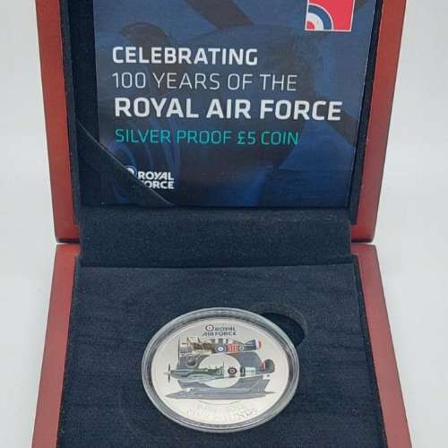 2018 Jersey Celebrating 100 years of The Royal Air Force Silver Proof &pound;5 coin