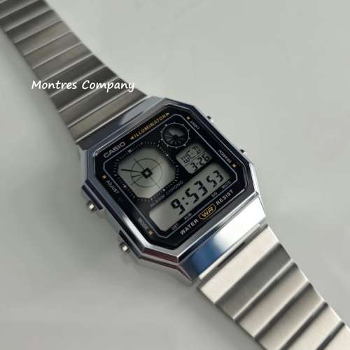 Montres Company 香港註冊公司 (32年老店) 卡西歐 CASIO 防水 不鏽鋼錶帶 A130WE-1A...