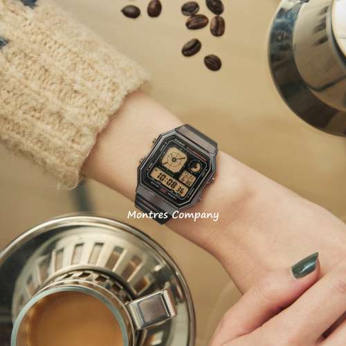 Montres Company 香港註冊公司 (32年老店) 卡西歐 CASIO 防水 不鏽鋼錶帶 A130WEGG...