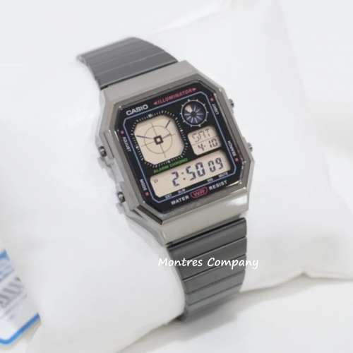 Montres Company 香港註冊公司 (32年老店) 卡西歐 CASIO 防水 不鏽鋼錶帶 A130WEGG...