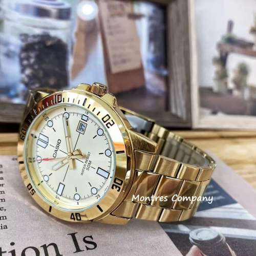 Montres Company 香港註冊公司(32年老店) 卡西歐 CASIO 白金水鬼 不鏽鋼錶帶 點字 ...