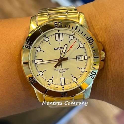 Montres Company 香港註冊公司(32年老店) 卡西歐 CASIO 白金水鬼 不鏽鋼錶帶 點字 ...