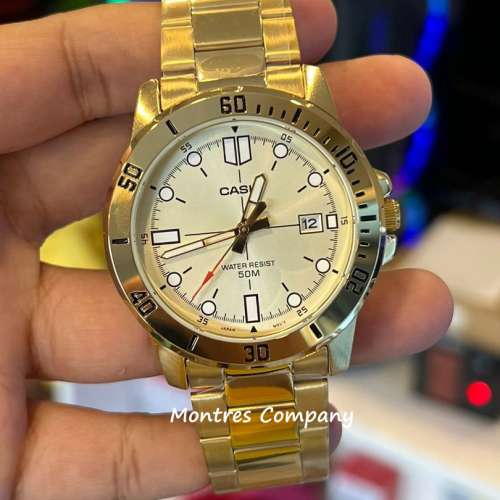 Montres Company 香港註冊公司(32年老店) 卡西歐 CASIO 白金水鬼 不鏽鋼錶帶 點字 ...