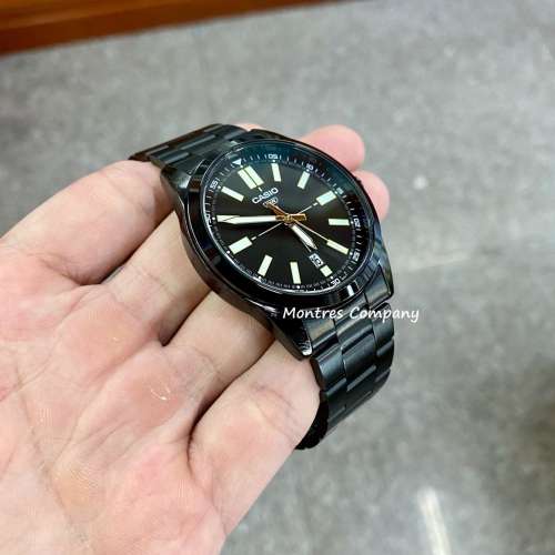 Montres Company 香港註冊公司 (32年老店) 卡西歐 CASIO 運動 黑色 簡約風 MTPVD02...