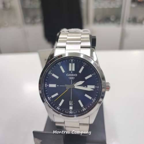 Montres Company 香港註冊公司 (32年老店) 卡西歐 CASIO 運動 黑藍色 防水 MTPVD02...