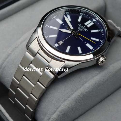 Montres Company 香港註冊公司 (32年老店) 卡西歐 CASIO 運動 黑藍色 防水 MTPVD02...