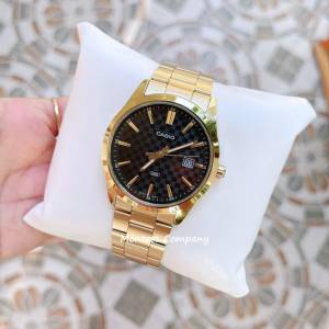 Montres Company 香港註冊公司(32年老店) 卡西歐 CASIO防水 不鏽鋼錶帶 黑金色 MTP...