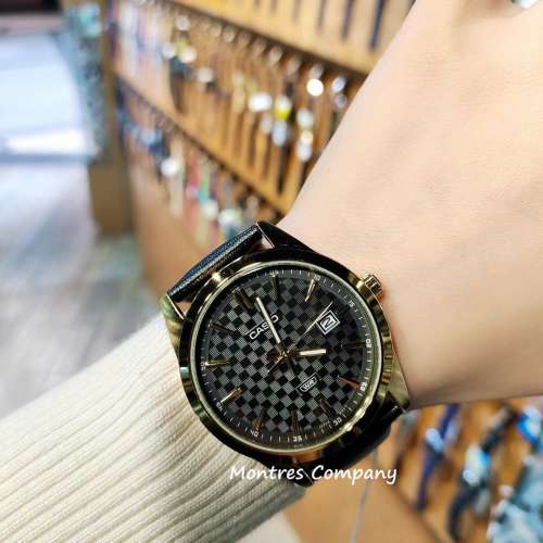 Montres Company 香港註冊公司(32年老店) 卡西歐 CASIO防水 皮革錶帶 黑金色 MTPVD...