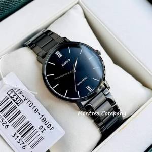 Montres Company 香港註冊公司(32年老店) 卡西歐 CASIO防水 不鏽鋼錶帶 黑色 MTPVT...