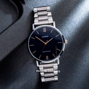 Montres Company 香港註冊公司(32年老店) 卡西歐 CASIO 情侶裝 不鏽鋼錶帶 黑金色 ...