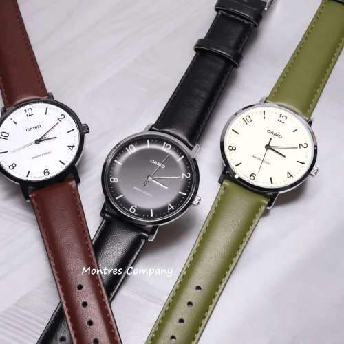 Montres Company 香港註冊公司 (32年老店) 卡西歐 CASIO 防水 皮錶帶 情侶對錶 MTP...