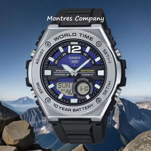 Montres Company 香港註冊公司 (32年老店) 卡西歐 CASIO 不鏽鋼 100米防水 10年電池...