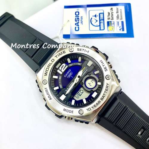 Montres Company 香港註冊公司 (32年老店) 卡西歐 CASIO 不鏽鋼 100米防水 10年電池...