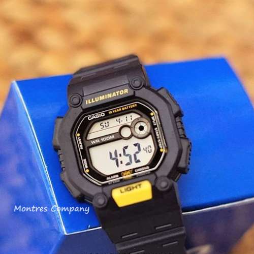 Montres Company 香港註冊公司 (32年老店) 卡西歐 CASIO 十年電池壽命 藍色 W737 W...