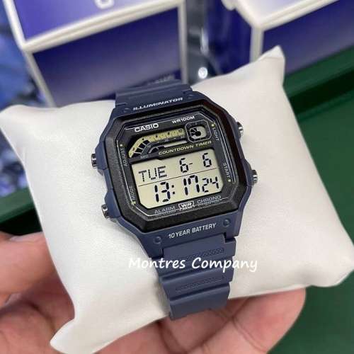 Montres Company 香港註冊公司(32年老店) 卡西歐 CASIO 100米防水 十年電池壽命 灰...