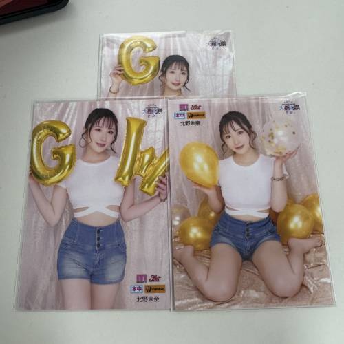 全新生寫真 北野未奈 一set3張 $60