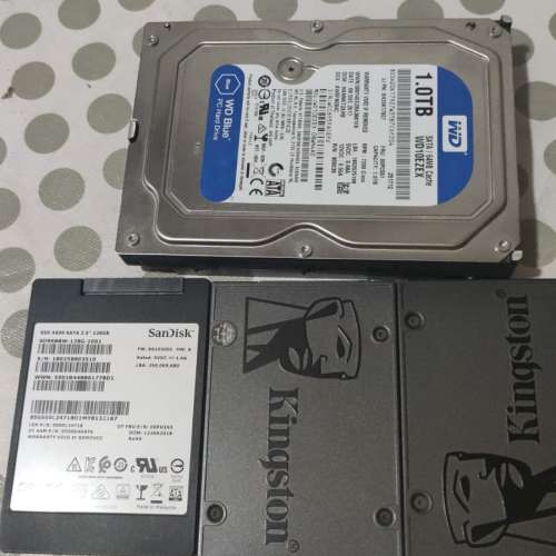 Kingston 120GB SSD+ WD 1TB機械盆