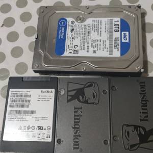 Kingston 120GB SSD+ WD 1TB機械盆