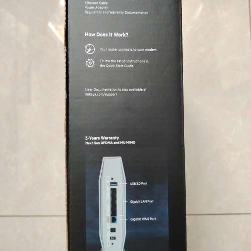 LINKSYS E9450 Next-Gen WiFi6 Gigabit AX5400 Dual-Band Router 95% New完整盒裝