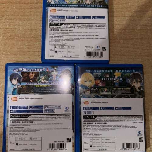 PS Vita PSV 刀劍神域系列三隻 虛空幻界 虛空斷章 Lost Song Sony PlayStation PSV...