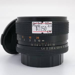 98% New Carl Zeiss Planar 50mm F1.4手動鏡頭, 深水埗門市可購買