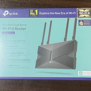 出售全新 TP-Link Archer AX23 AX1800 Dual-Band Wi- Fi 6 Router 雙頻路由器