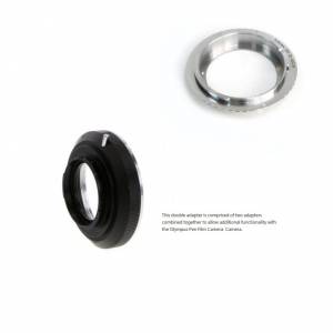 Double Adapter, Icarex BM And Canon EOS To Olympus Pen F Film Camera Mount