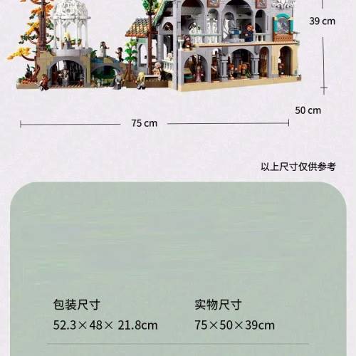 RIVENDELL拼砌積木 6167pcs+15人仔