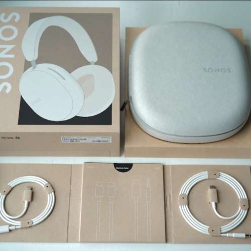[行貨有保養] Sonos Ace Wireless ANC Headphone 白色 無線降嗓耳機