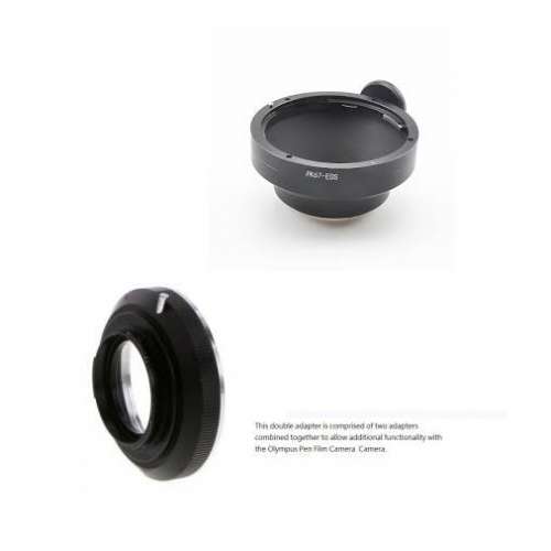 Double Adapter, Pentax 67 And Canon  To Olympus Pen F Series Film Camera Mount