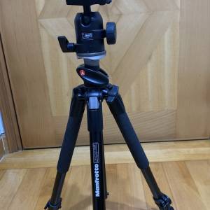 Manfrotto 190xprob鋁脚架 連488RC2波頭送小型液壓雲枱新淨