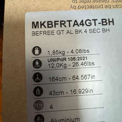 Manfrotto MKBFRTA4GT-BH 腳架