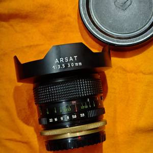 阿薩特 Arsat 30/3.5 魚眼鏡頭 30mm Pentacon 潘太康 P6 卡口 嘅兼容性高，可改上...