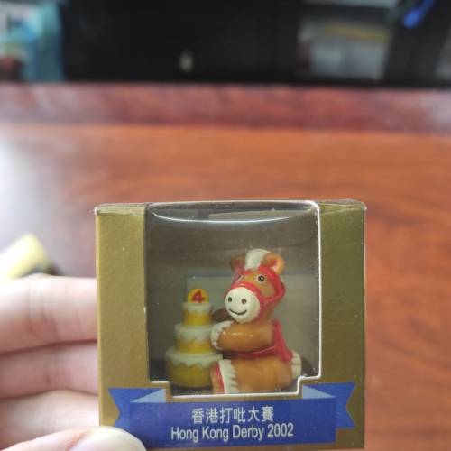 香港賽馬會馬年賽事紀念系列迷你擺設一套五個