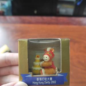 香港賽馬會馬年賽事紀念系列迷你擺設一套五個