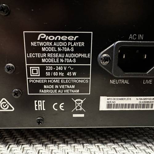 Pionner N70A Network Player DAC
