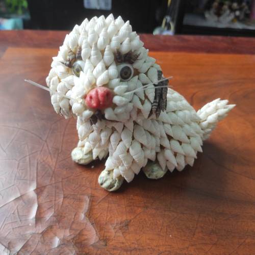 狗擺設（貝殼製造）